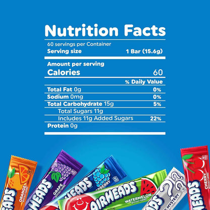Airheads Sour Three-Flavor Candy Assortment – Giftable Snack Box for Road Trippers, Hostess Tins, and Office Treats