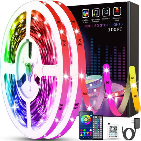 Tenmiro LED Strip Lights Birthday Gift for Teens and Young Adults, Music Sync RGB Color Changing Bedroom Decor with App Control