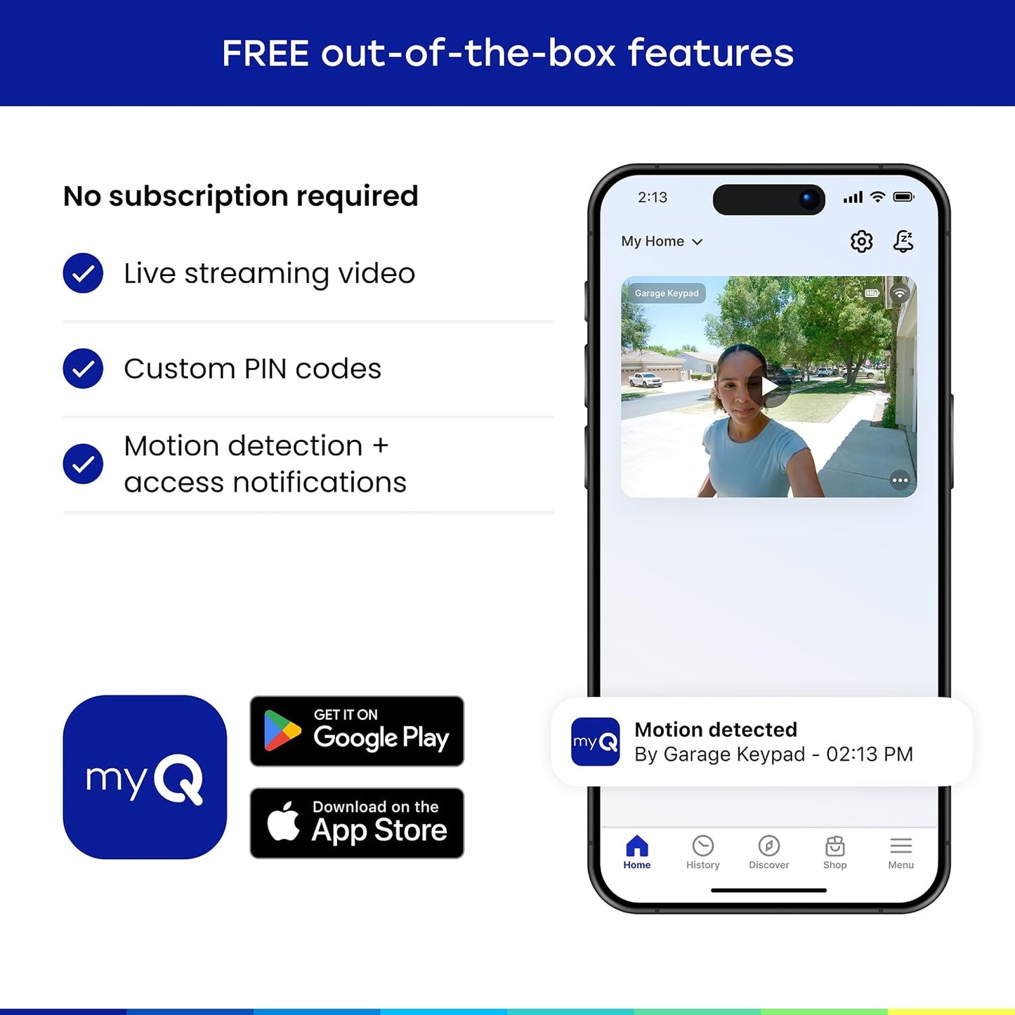 myQ Wireless Garage Door PIN Keypad – Practical Holiday Gift for Frequent Travelers and Hosts