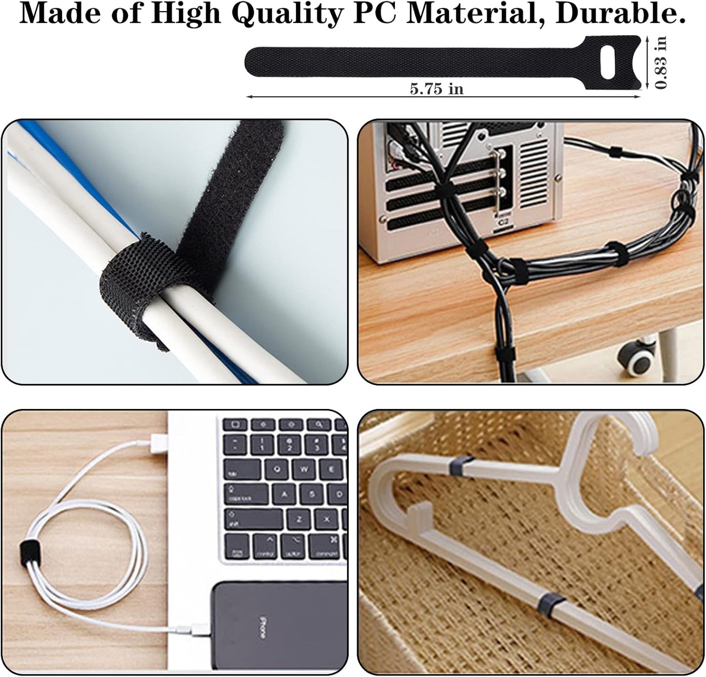 N NOROCME Cable Management Kit — Home Office Desk Organization for a Distraction-Free Workday