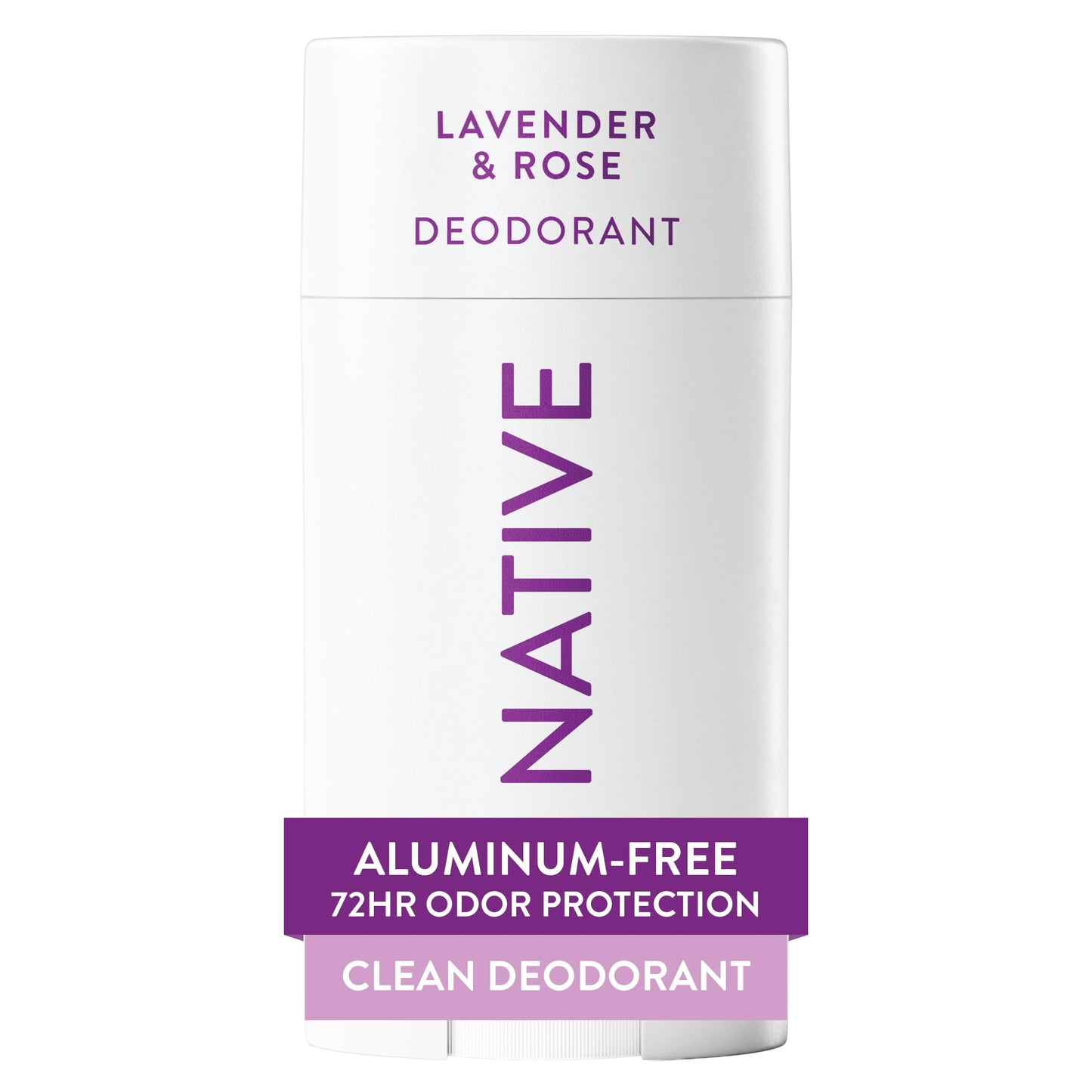 Native Deodorant Contains Naturally Derived Ingredients, 72 Hour Odor Control, Deodorant for Women and Men, Aluminum Free, Lavender &amp;amp; Rose 2.65oz