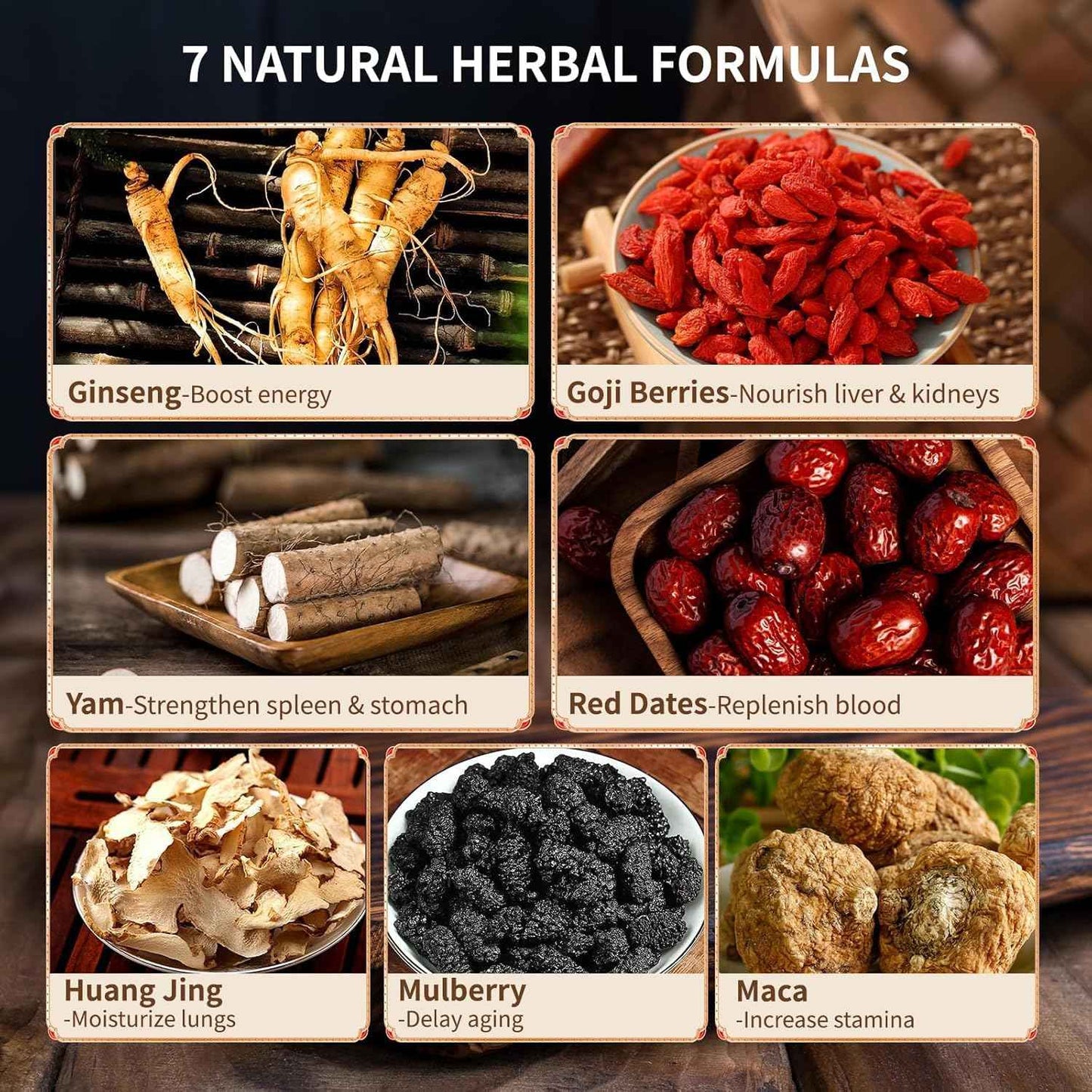 Herbal Wellness Seven Treasures Kidney Tea – Thoughtful Wellness Gift for Mom on Her Birthday