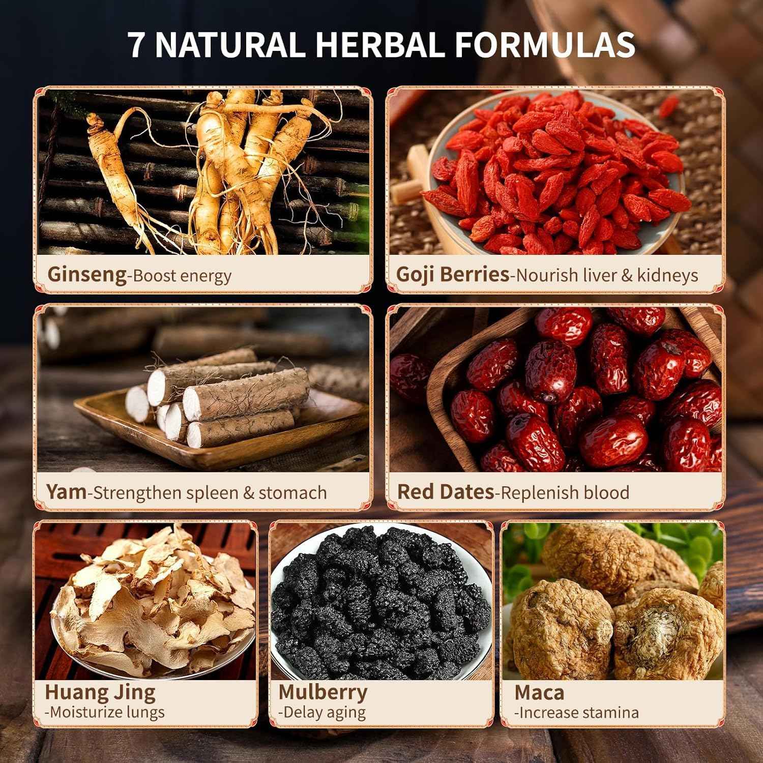 Herbal Wellness Seven Treasures Kidney Tea – Thoughtful Wellness Gift for Mom on Her Birthday