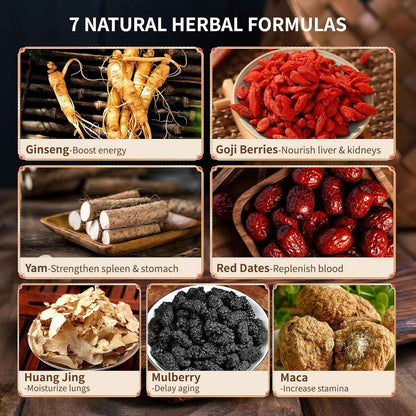 Herbal Wellness Seven Treasures Kidney Tea – Thoughtful Wellness Gift for Mom on Her Birthday