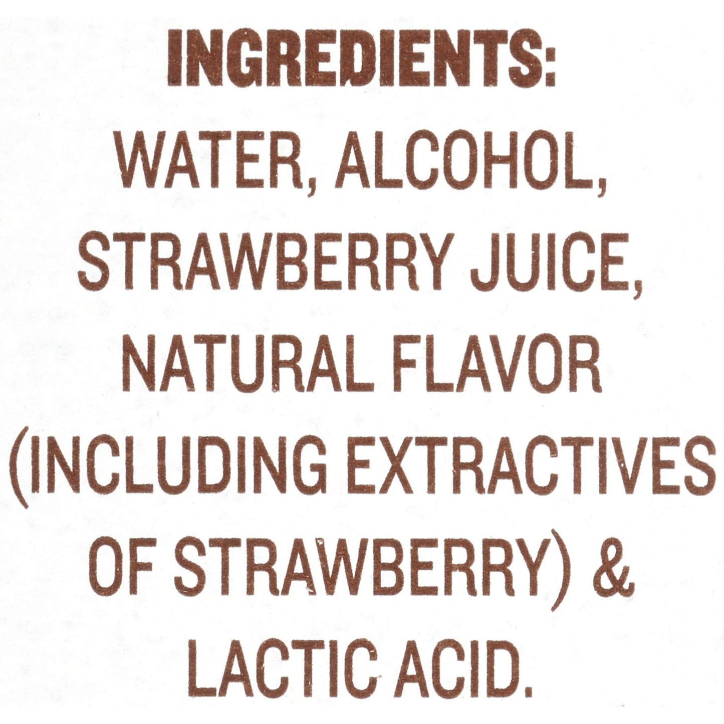 natural flavor and extractives of mountain maple (no artificial colors, so won't tint frostings brown)
