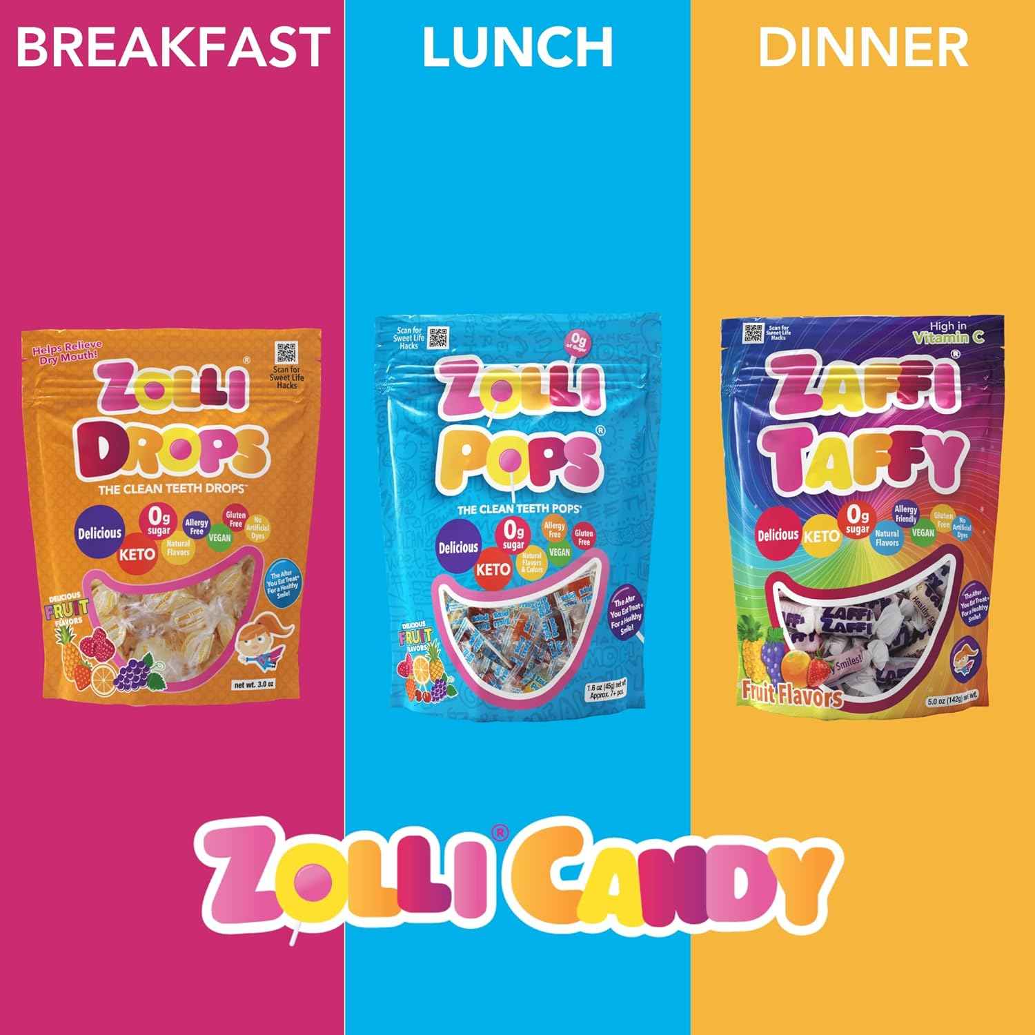 Zollipops Clean Teeth Lollipops – Thoughtful Sugar Free Gift for Kids from Grandparents