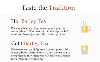 Damtuh Boricha Roasted Barley Tea – Calming Bedtime Beverage for Mindful Evenings, 50 Bag Caffeine-Free Pantry Box