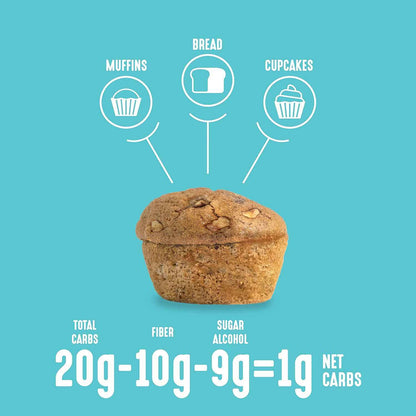 Lakanto Sugar Free Banana Nut Muffin and Bread Mix - Monk Fruit Sweetened Keto Baking for Self-Care Sunday Meal Prep