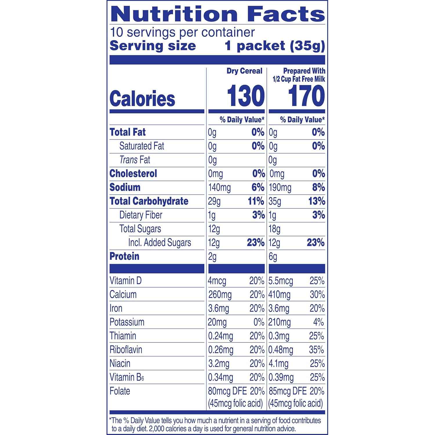 Cream of Wheat Instant Hot Cereal, Bananas and Cream – Iron, Calcium and Vitamin D Fortified Cereal for Seniors and Caregivers