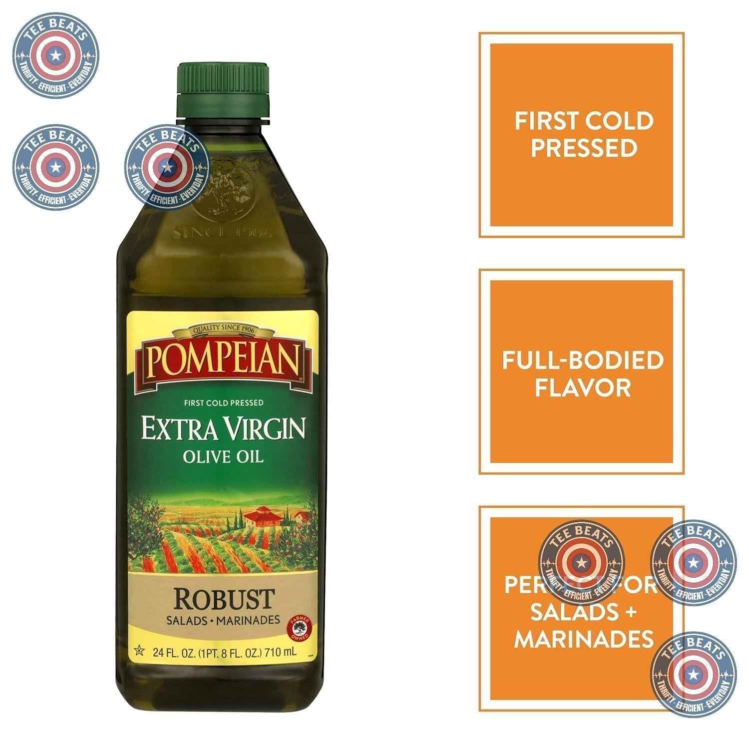 Pompeian Robust Extra Virgin Olive Oil – Thoughtful Housewarming Gift for Home Cooks and Foodie Friends