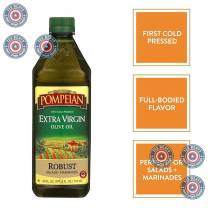 Pompeian Robust Extra Virgin Olive Oil – Thoughtful Housewarming Gift for Home Cooks and Foodie Friends