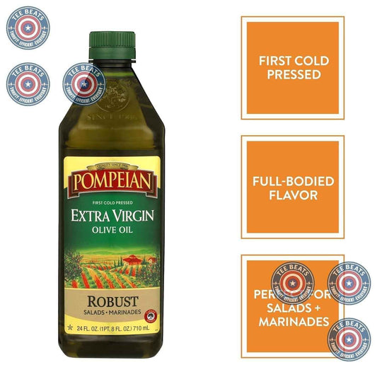 Pompeian Robust Extra Virgin Olive Oil – Thoughtful Housewarming Gift for Home Cooks and Foodie Friends