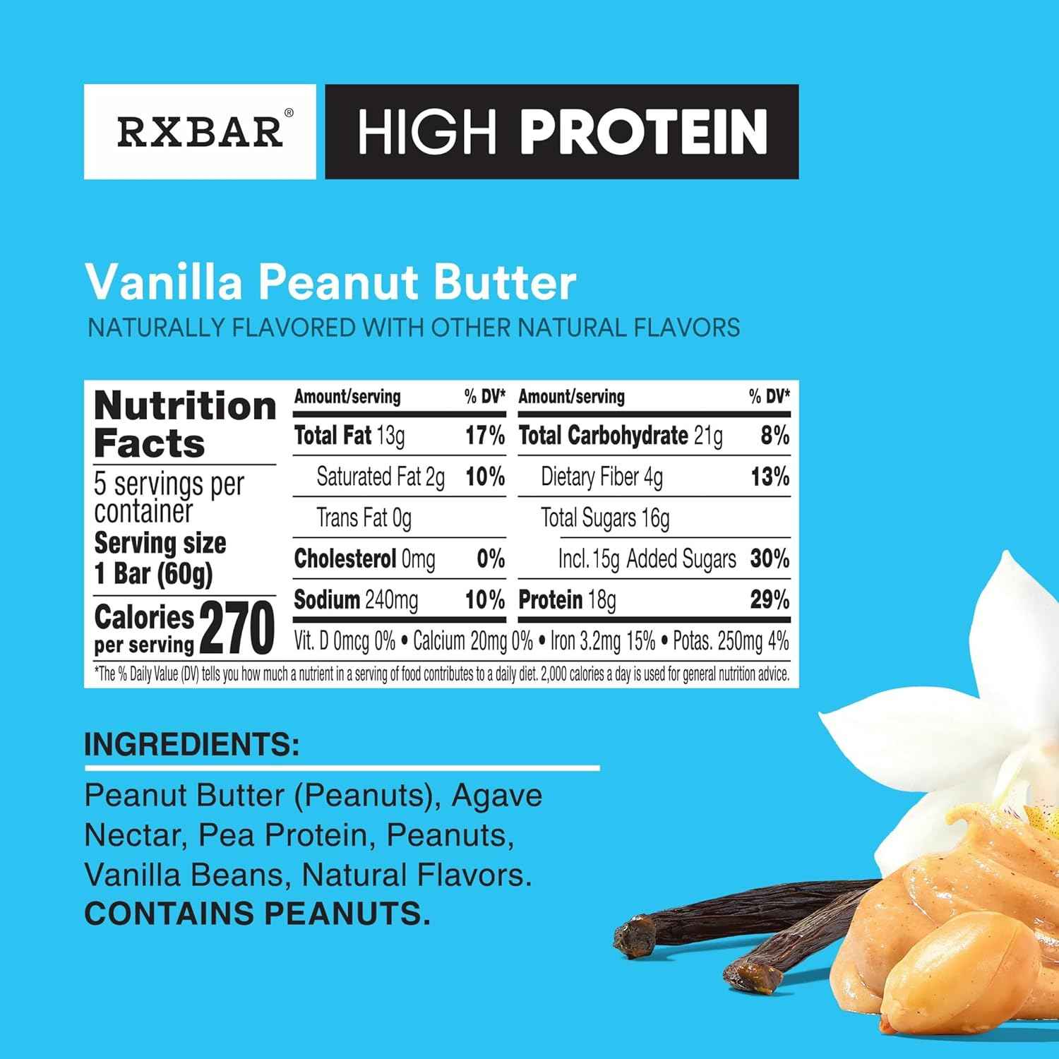 RXBAR High Protein Bars – Focus-Sustaining Office Snack to Beat Afternoon Slumps, Gluten Free 10 Pack