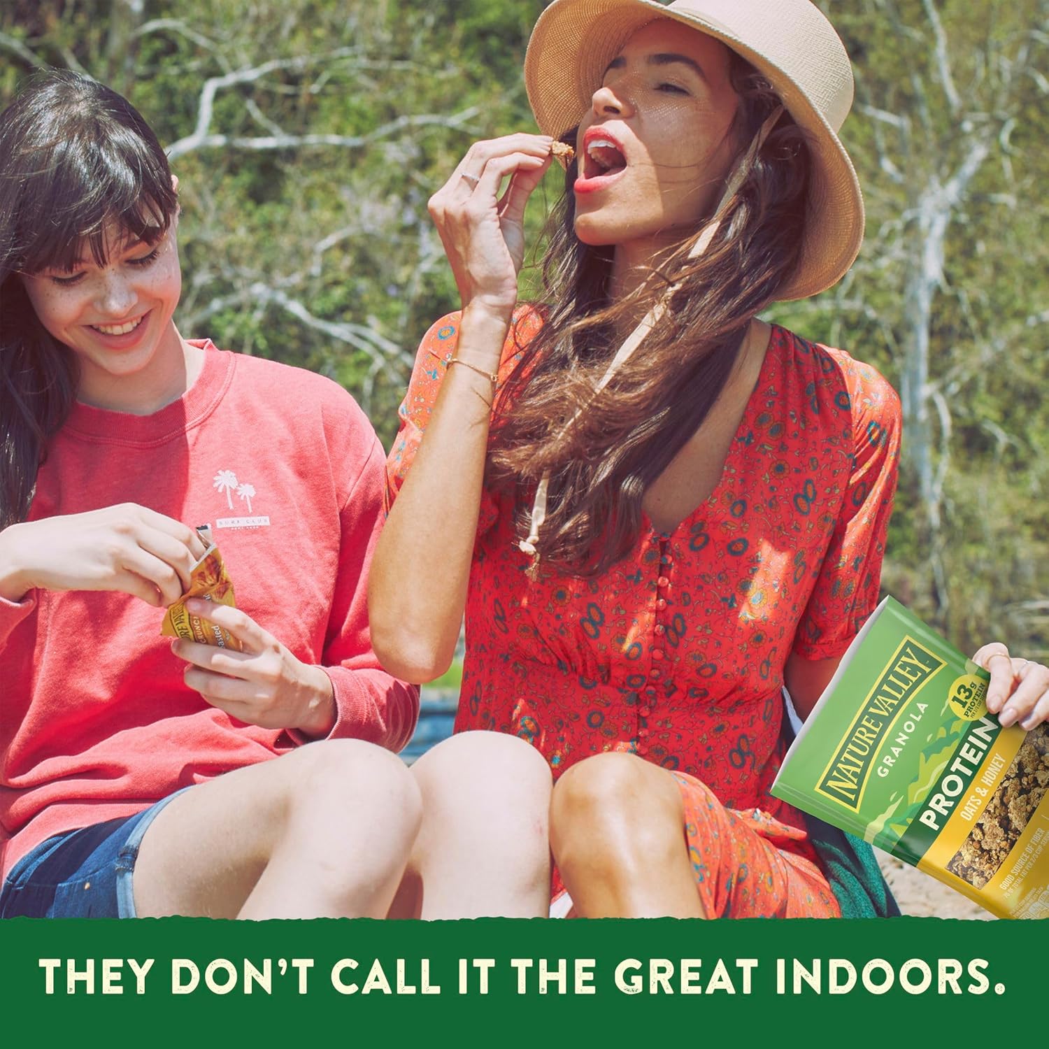 Nature Valley Protein Granola Oats and Honey Wellness Pantry Staple, 13g Protein Snack for Mindful Mornings