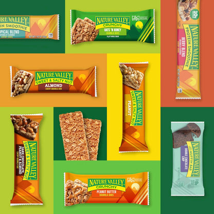 Nature Valley Protein Smoothie Chewy Bars – Berry Blend Snack for Mindful Wellness Routines