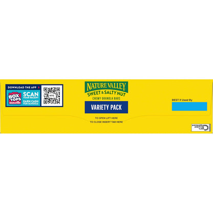 Nature Valley Sweet and Salty Nut Granola Bars – Hiking and Camping Snack Pack for Trail Energy, 15 Bars Variety
