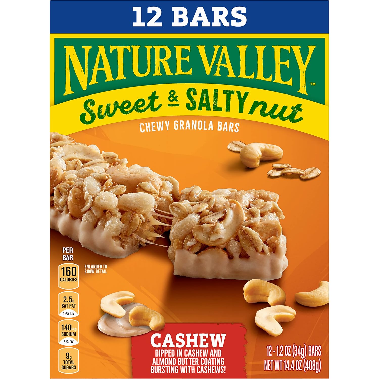 Nature Valley Sweet and Salty Nut Granola Bars – Office Desk Drawer Snack for Between Meetings, Peanut