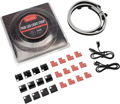 NEON Magnetic ARGB PC LED Strip Kit – IP65 Waterproof Silicone Coating for Spill-Safe Case Lighting, 2x15.7in 5V 3-Pin Addressable RGB