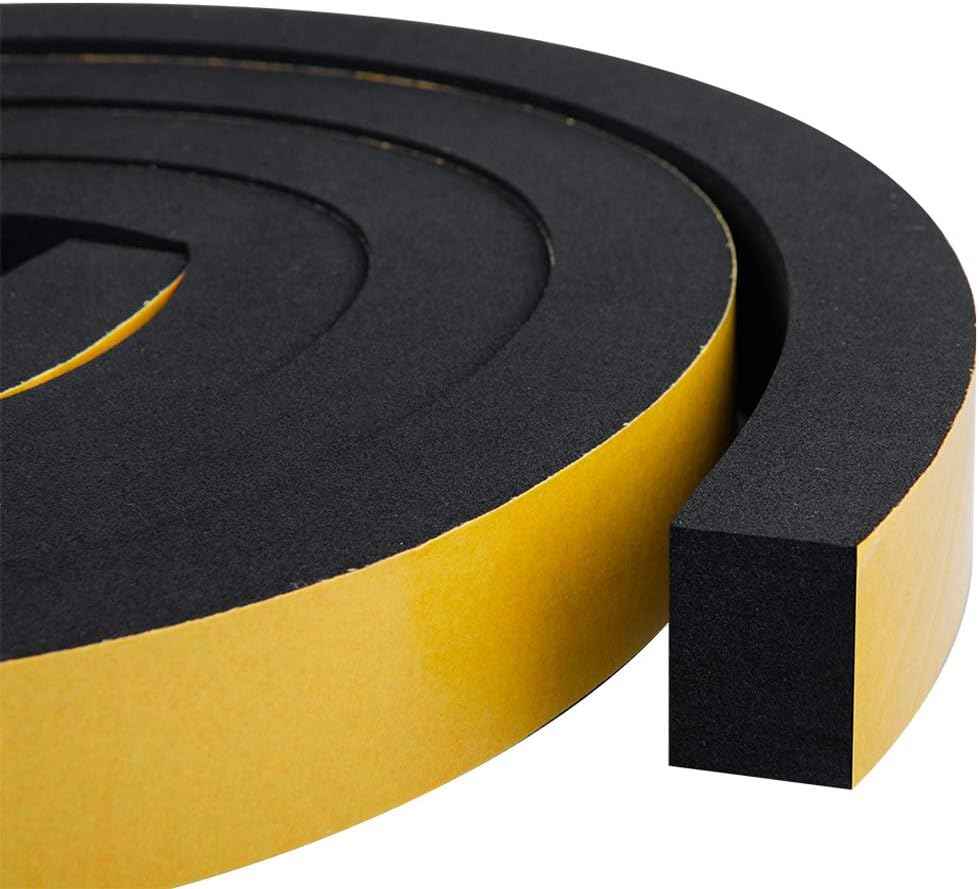 CloudBuyer Closed-Cell Foam Seal Strip – Flame-Retardant Draft Stopper for Garage, Attic, and Basement