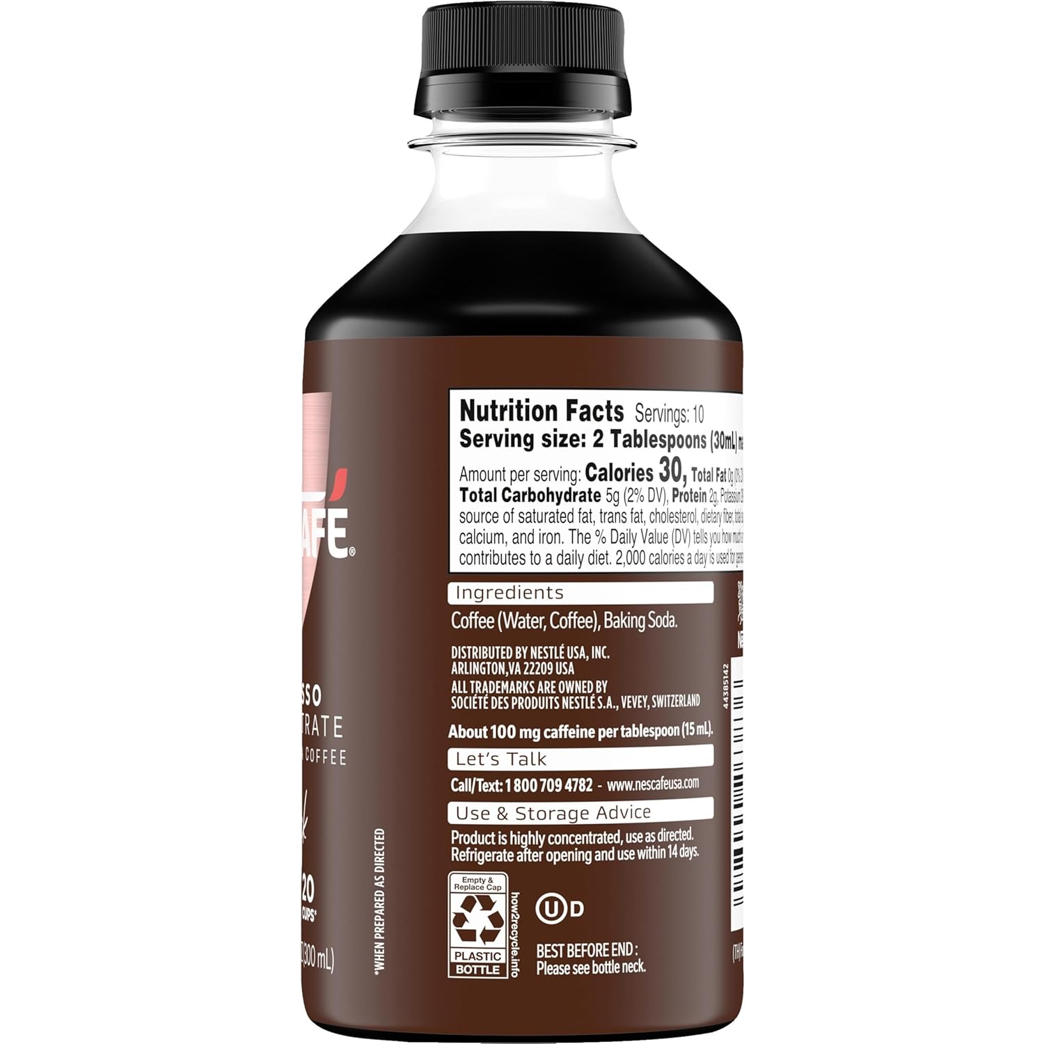 NESCAFÉ Espresso Concentrate – Streamlined Single-Bottle Iced Coffee for Clean Countertops