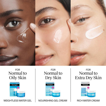 Neutrogena Hydro Boost Water Cream – Clean, Minimal 2-Step Skincare with Glass Jar & Travel Cleanser