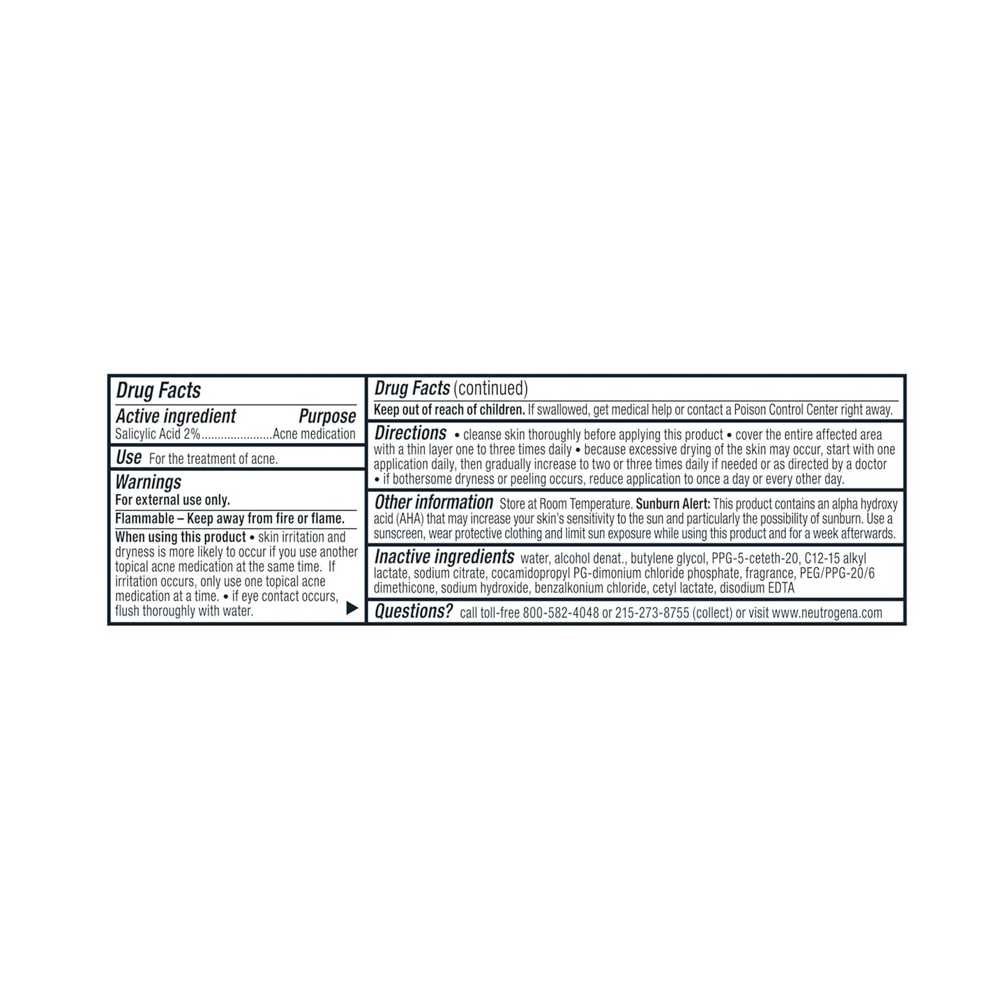 Neutrogena Rapid Clear Acne Treatment Pads – Bedtime Self-Care Ritual for Clearer Mornings, 60 Pads