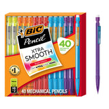 BIC Xtra-Smooth Pastel Mechanical Pencils – Thoughtful Back-to-School Gift for Students and Teachers, 40-Count