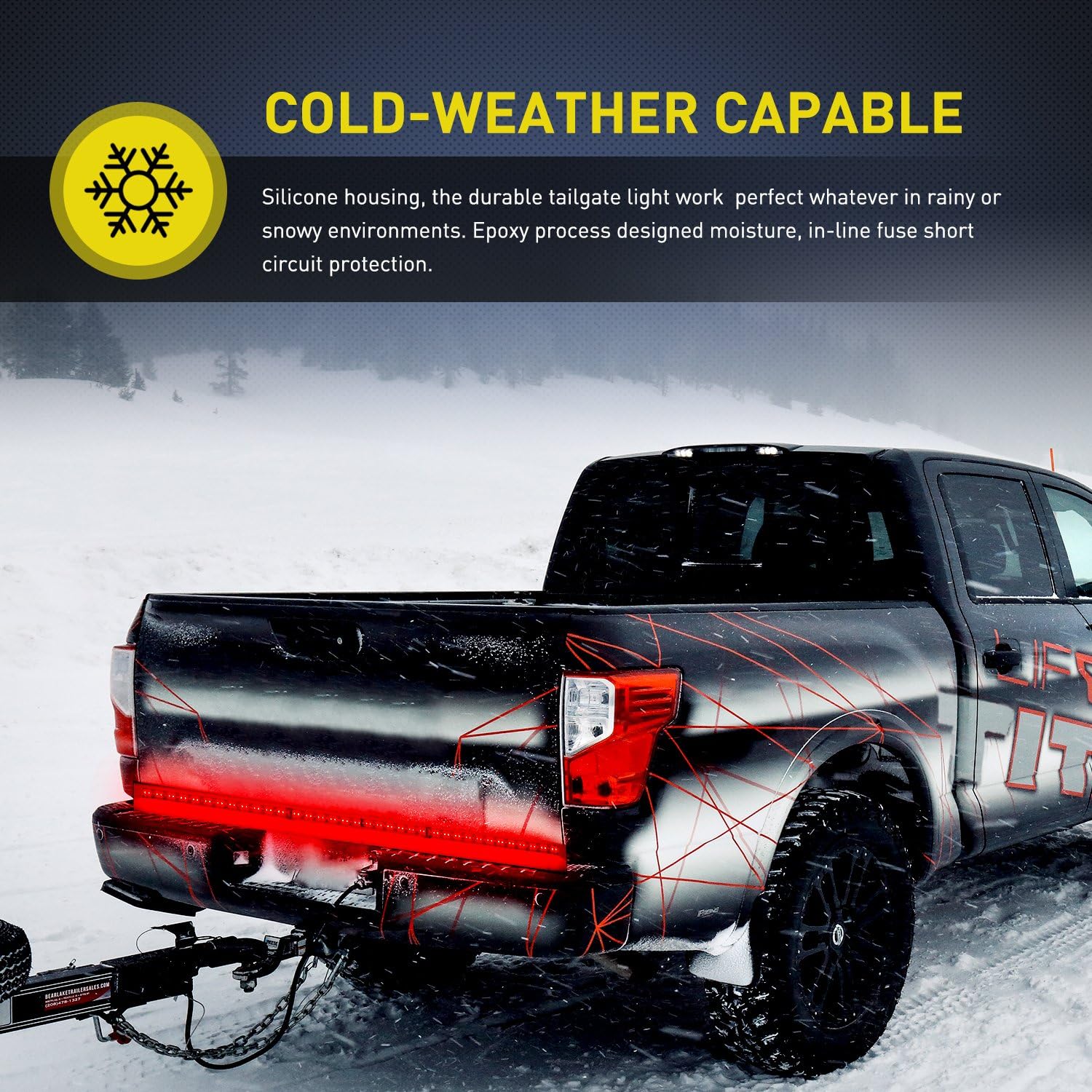 Nilight 60-Inch Tailgate Light Bar for Pickup Trucks – High-Visibility Brake and Turn Signal Upgrade