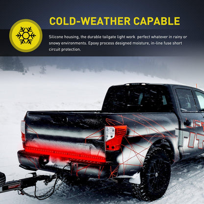 Nilight 60-Inch Tailgate Light Bar for Pickup Trucks – High-Visibility Brake and Turn Signal Upgrade