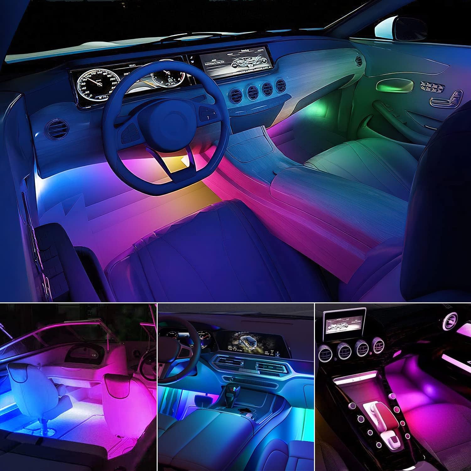 Nilight Dream Color Car Interior Lights – Unique Birthday Gift for Car Lovers and Weekend Tuners