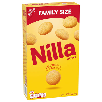 NILLA Wafers Cookies, Vanilla Wafers Care Package Gift for Elderly Dad, Classic Vanilla Wafers for Nostalgic Snacking