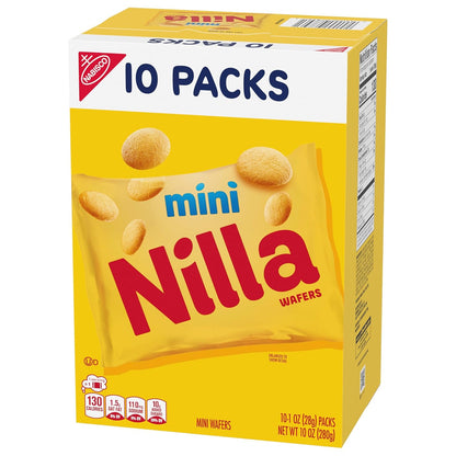 NILLA Wafers Mini Cookies – Lunchbox Snack Pack for School and After-School Treats