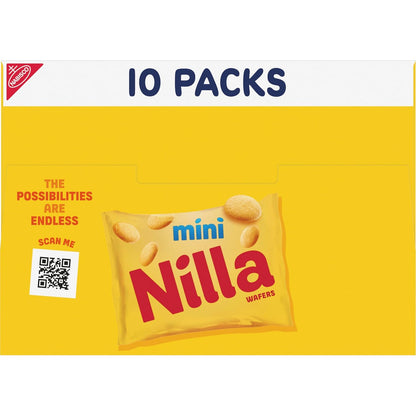 NILLA Wafers Mini Cookies – Lunchbox Snack Pack for School and After-School Treats