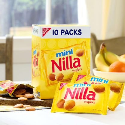 NILLA Wafers Mini Cookies – Lunchbox Snack Pack for School and After-School Treats