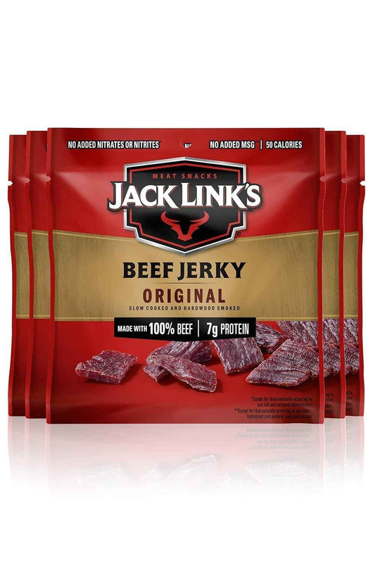 Jack Link's Beef Jerky Variety Pack - Original and Teriyaki - Emergency Kit and Disaster Preparedness Protein with 1-Year Shelf Life, 9 Pouches