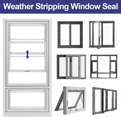 Nisorlin Weather Stripping Door Seal Strip – Clean-Line Window Sealer for Uncluttered, Intentional Spaces