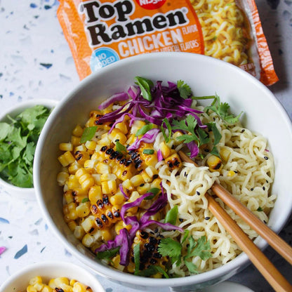 Nissin Top Ramen Bowl – Easy Microwave Lunch for Picky Eaters, No Stove Required, Beef 6-Pack