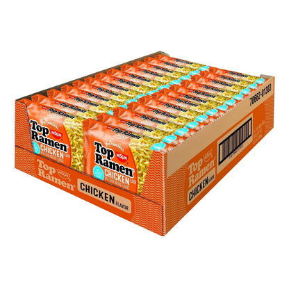 Nissin Top Ramen Bowl – Easy Microwave Lunch for Picky Eaters, No Stove Required, Beef 6-Pack