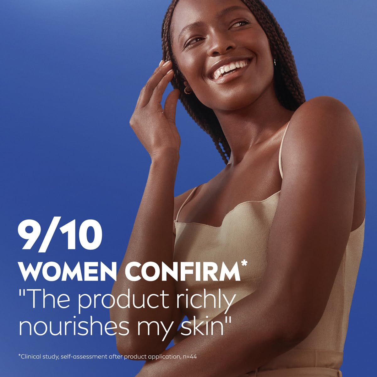 NIVEA Essentially Enriched Body Lotion for Very Dry Skin, Clean 33.8 Fl Oz Pump Bottle for a Clutter-Free Bathroom Counter, 72-Hour Hydration