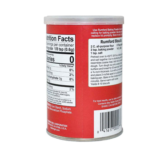 Rumford Double Action Baking Powder – Kid-Safe Leavening for Family Baking Days, 8.1 oz