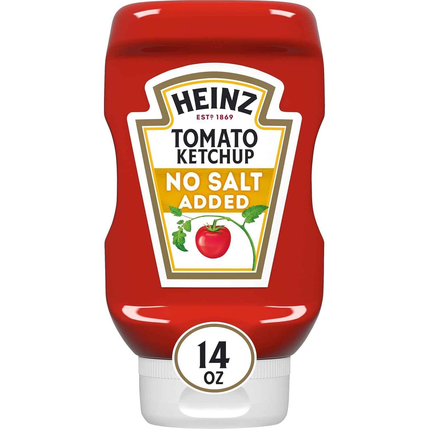 Heinz Reduced Sodium Ketchup – Kid-Safe Family Condiment for Weekday Dinners, 14 oz Squeeze Bottle