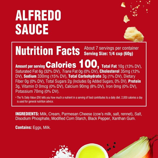 Rao's Homemade Alfredo Sauce 15 oz – No Added Sugar Keto Alfredo for Health-Conscious Home Cooks
