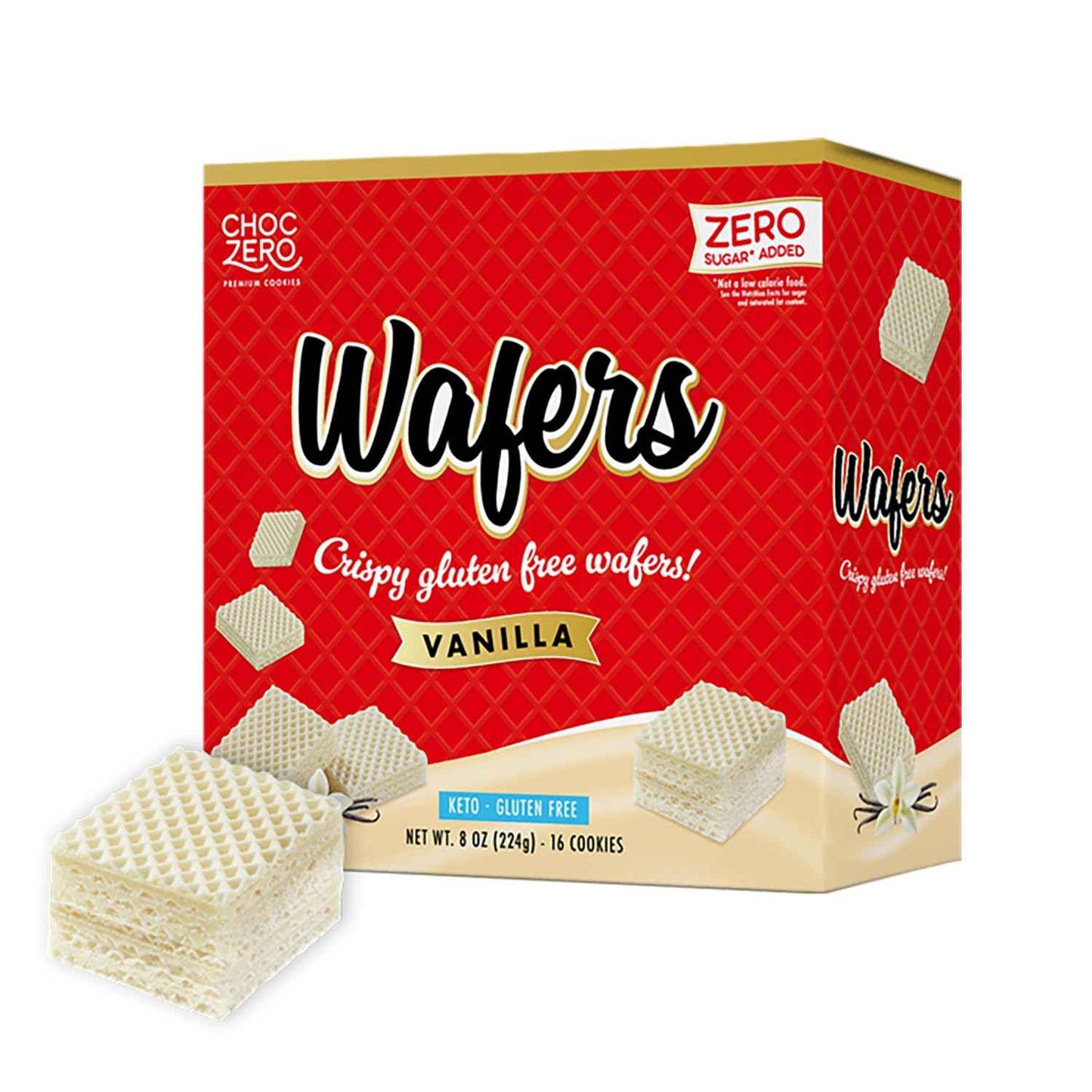ChocZero Sugar Free Wafer Cookies – Prebiotic Fiber Treat for Gut-Health Snack Rituals