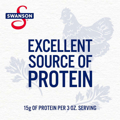 Swanson White Premium Chunk Chicken Breast in Water 12.5 oz Pack of 2 – Single-Ingredient Pantry Staple for Intentional Kitchens
