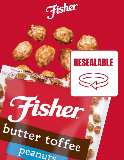 Fisher Snack Butter Toffee Peanuts – Office Pantry Snack to Power Through Afternoon Meetings, 5.5 oz