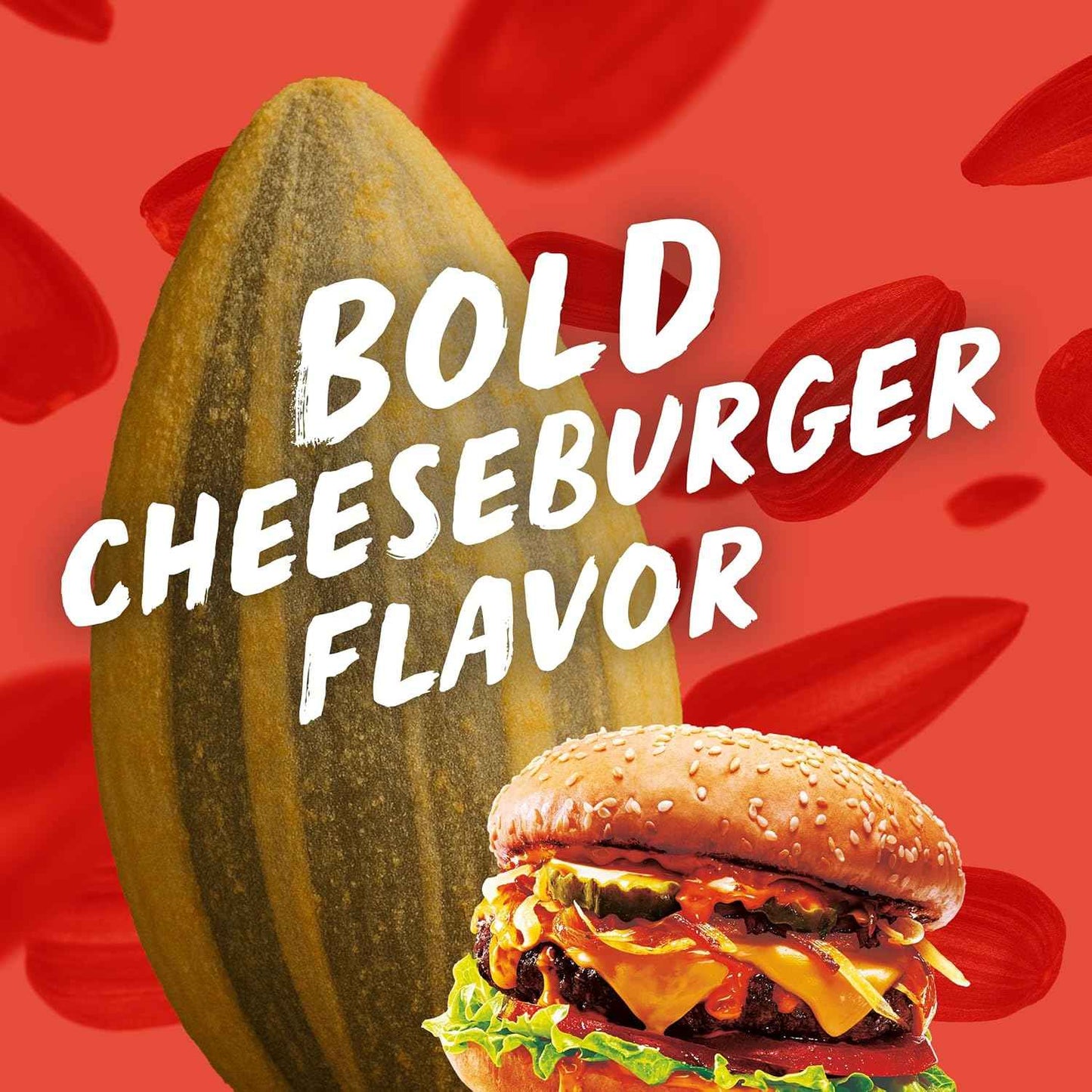 BIGS Sunflower Seeds Cheeseburger Flavor – Resealable Travel Snack for Camping and Rest Stops