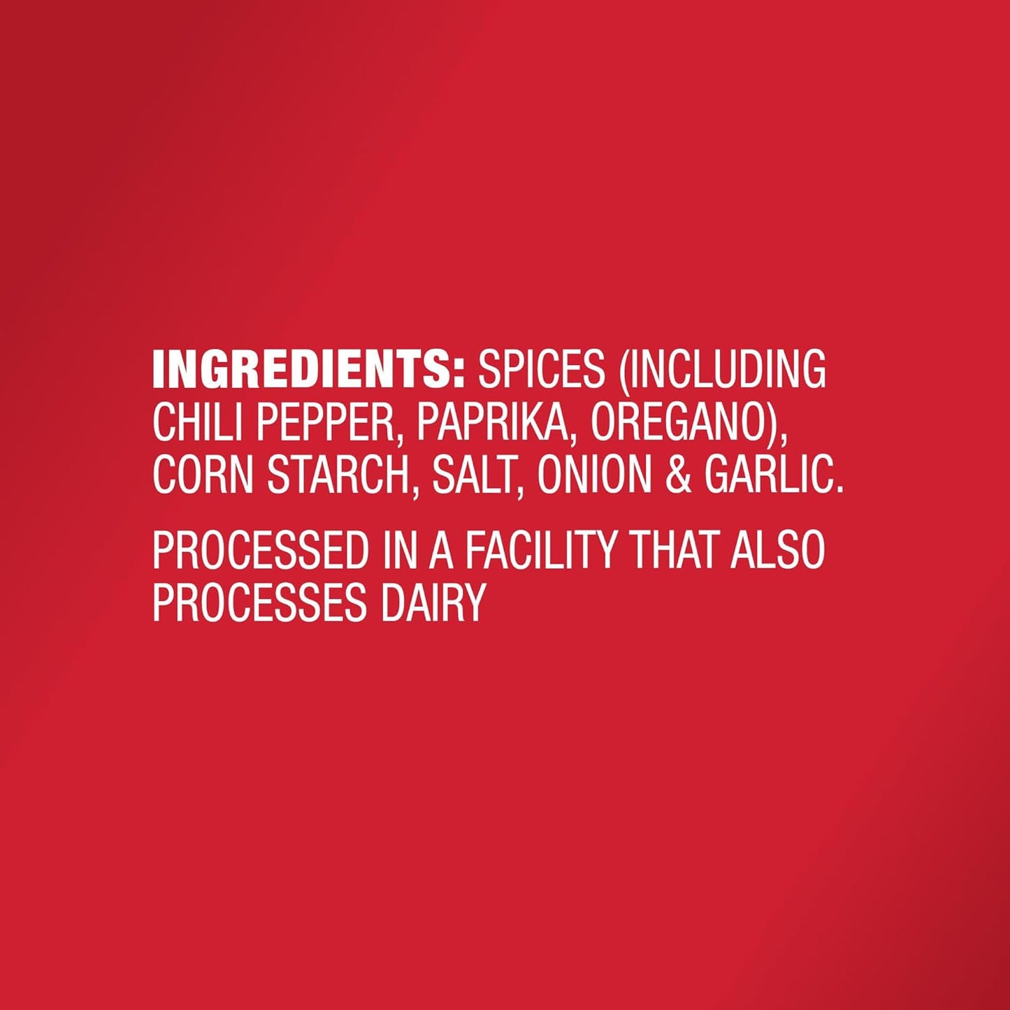 no artificial flavors and no added msg