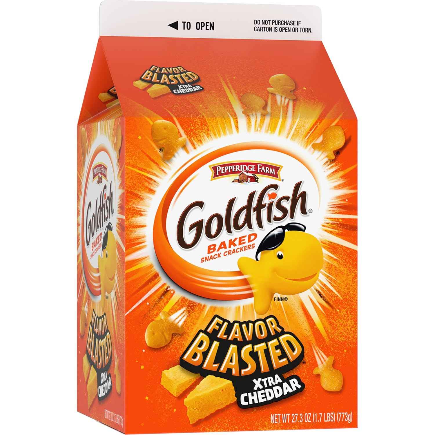 Goldfish Cheddar Cheese Crackers – Nostalgic Throwback Snack Gift for the Coworker Break Room and Office Secret Santa, 27.3 oz
