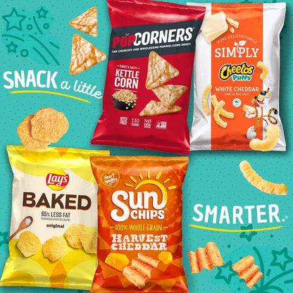 SunChips Harvest Cheddar Multigrain Snacks, 7 oz Whole Grain Mindful Snacking Option for Home Pantry and Office Drawer
