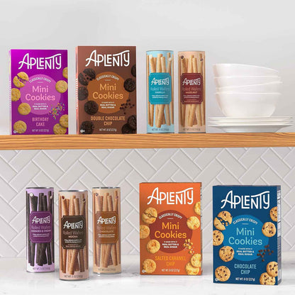 Aplenty Chocolate Rolled Wafers, 5 Oz – Streamlined Pantry Essential, Single-Ingredient-Light Wafer for Simple Living